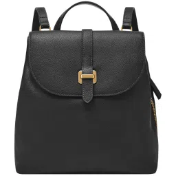 Fossil Emery Black Medium Leather Backpack image 1