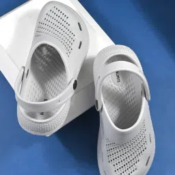 OFF LIMITS Women's BORA BORA Light Grey Back Strap Clogs image 1