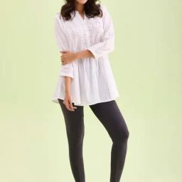 Go Colors! Dark Grey Solid Leggings-picture-11