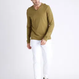 celio celio* White Regular Fit Joggers image 1