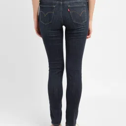Levi's 711 Dark Indigo Skinny Fit Mid Rise Jeans image 2