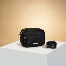 Forever Glam by Pantaloons Black Solid Sling Handbag-picture-37