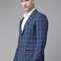 Park Avenue Checked Notched Lapel Blazer image 5