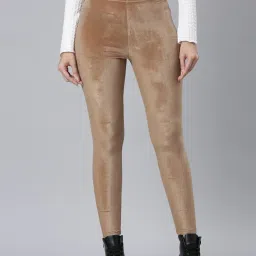 go colors! Go Colors Gold Solid Leggings image 1