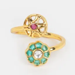 Shaya 925 Silver The Shaadi Diaries Gold Plated Saat Phere Ring-image-63