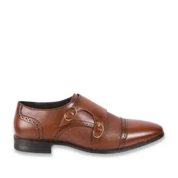 Metro Men's Tan Monk Shoes image 2