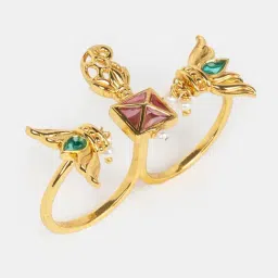 Shaya 925 Silver The Shaadi Diaries Gold Plated Phera Promise Ring-picture-40