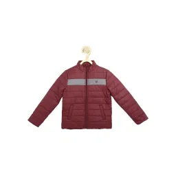 Allen Solly Junior Maroon Quilted Jacket image 1