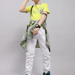 Monte Carlo Kids Lime Green Printed T-Shirt image 5