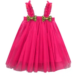 A.T.U.N. Fuchsia Solid Dress image 1
