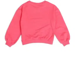U.S. Polo Assn. Girls Pink Cotton Printed Sweatshirt image 4