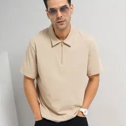 celio celio* Beige Slim Fit Polo T-Shirt-picture-18