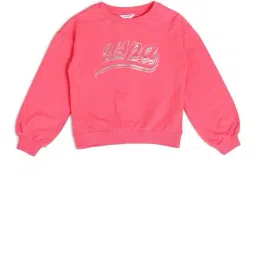 U.S. Polo Assn. Girls Pink Cotton Printed Sweatshirt image 3