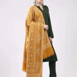 Monte Carlo Mustard Woven Shawl image 4