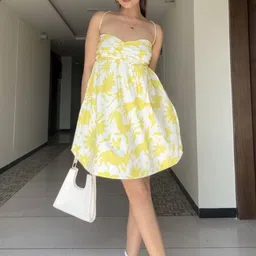 House of Sal Printed Balloon Dress-picture-24