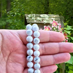Apnisanskriti Unisex Howlite Designer Stone Bracelet-picture-25