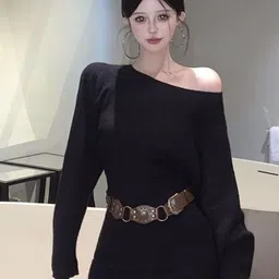 StyleCast One Shoulder Puff Sleeve Sheath Dress-picture-40