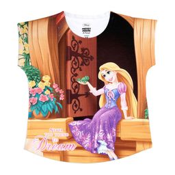 Disney by Wear Your Mind Girls Multicoloured Disney Princess Printed Top-picture-18
