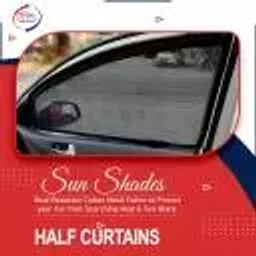 Auto Pearl Side Window Sun Shade Cover for Toyota Innova Crysta (Black) image 3