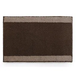 saral home Saralhome 24X7 Antiskid PP BCF yarn Door Mat Brown. 40cm x 60cm image 2