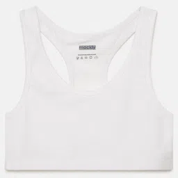 Mackly Pack Of 2 Solid Training Bras - Black & White image 3