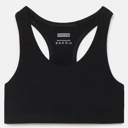 Mackly Pack Of 2 Solid Training Bras - Black & White image 4