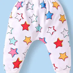 Babyhug Disney Interlock Knit Full Length Diaper Leggings With Winnie The Pooh Graphics Pack Of 3 - Light Blue & Blue image 3