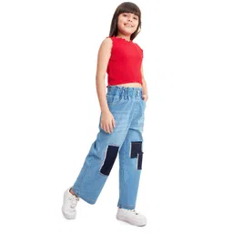 Olele Denim Woven Distressed Jeans - Blue image 4