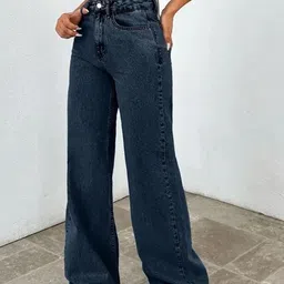 VBEAUTI Women Jean Relaxed Fit High-Rise Stretchable Jeans image 3