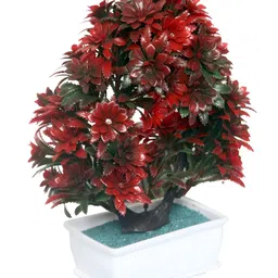 FOLIYAJ Red 1 Pieces Artificial Plant With Pot image 3