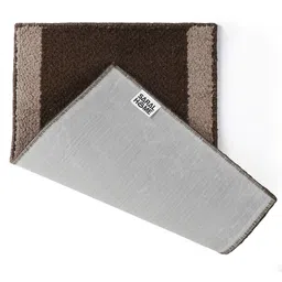 saral home Saralhome 24X7 Antiskid PP BCF yarn Door Mat Brown. 40cm x 60cm image 4