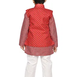 NEW GEN Boys Ethnic Motifs Printed Regular Kurta with Pyjamas image 3