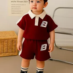 kidknit Kids Maroon Clothing Set-picture-38