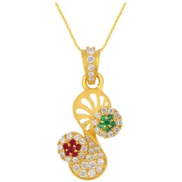 Malabar Gold and Diamonds 22k Gold Pendant without Chain for Women image 1