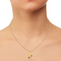 Malabar Gold and Diamonds 22k Gold Pendant without Chain for Women image 2