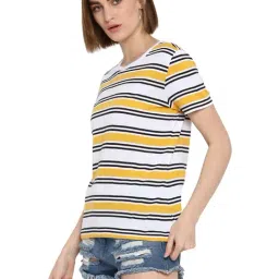 Mode By Red Tape Yellow & White T-Shirt image 3