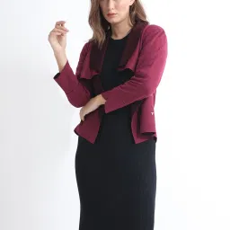 RAREISM Pink Polyester Solid Long Sleeves Jacket image 1