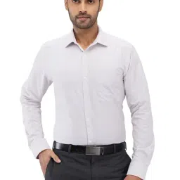 Park Avenue Brown Slim Fit Striped Shirt-image-37