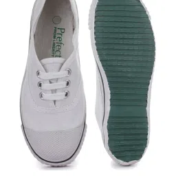 Prefect By Liberty Kids White School Shoes image 2