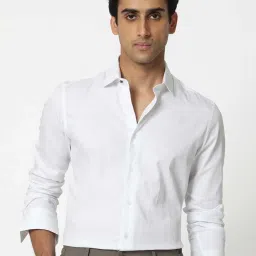 Rare Rabbit White Regular Fit Stripes Shirt image 1