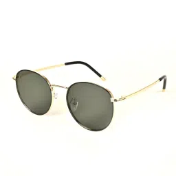Voyage Green Round UV Protection Unisex Sunglasses image 1