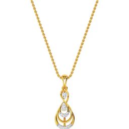 Kisna Diamond & Gold Jewellery 14k Ariel Diamond Pendant-picture-7