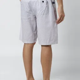 Peter England Men White Shorts image 2