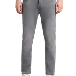 Simon Carter London Regular Fit Grey Lightly Washed Mid Rise Jeans image 1