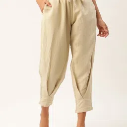 Rooted Cream Regular Fit Trousers image 1