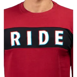 Royal Enfield Wine Round Neck Sweatshirt image 3