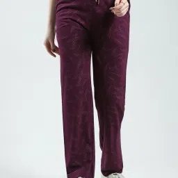 Monte Carlo Wine Cotton Blend Printed Lowers image 1