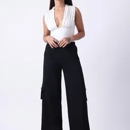 BONNATY Women Wide Leg Regular Fit Mid-Rise Trousers-picture-31