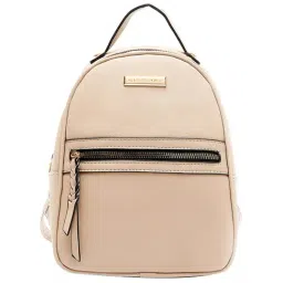 Giordano Beige Solid Medium Backpack-picture-10