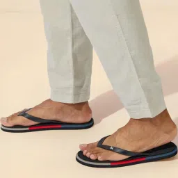 Neemans Men's Recreation Black Flip Flops image 1